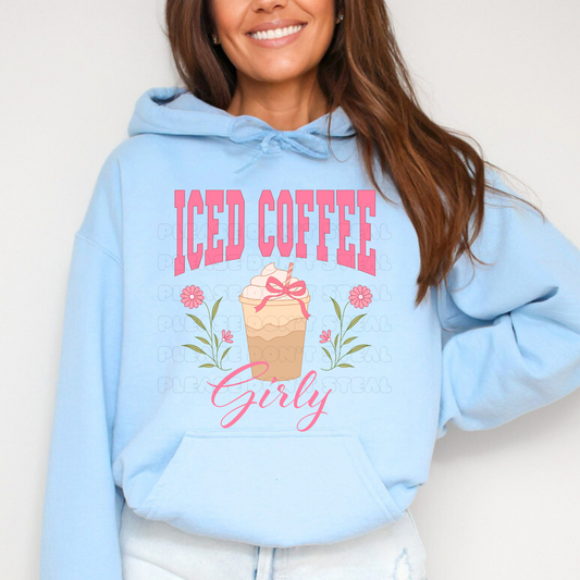 Iced Coffee Girly Coquette DTF Transfer