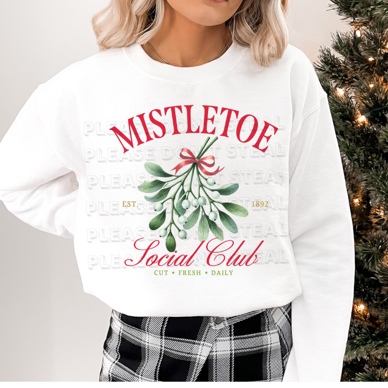 Mistletoe Social Club DTF Transfer