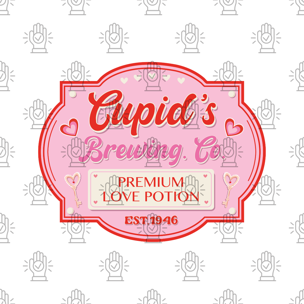 Cupid's Love Potion UV DTF Single Transfer Wild Transfers