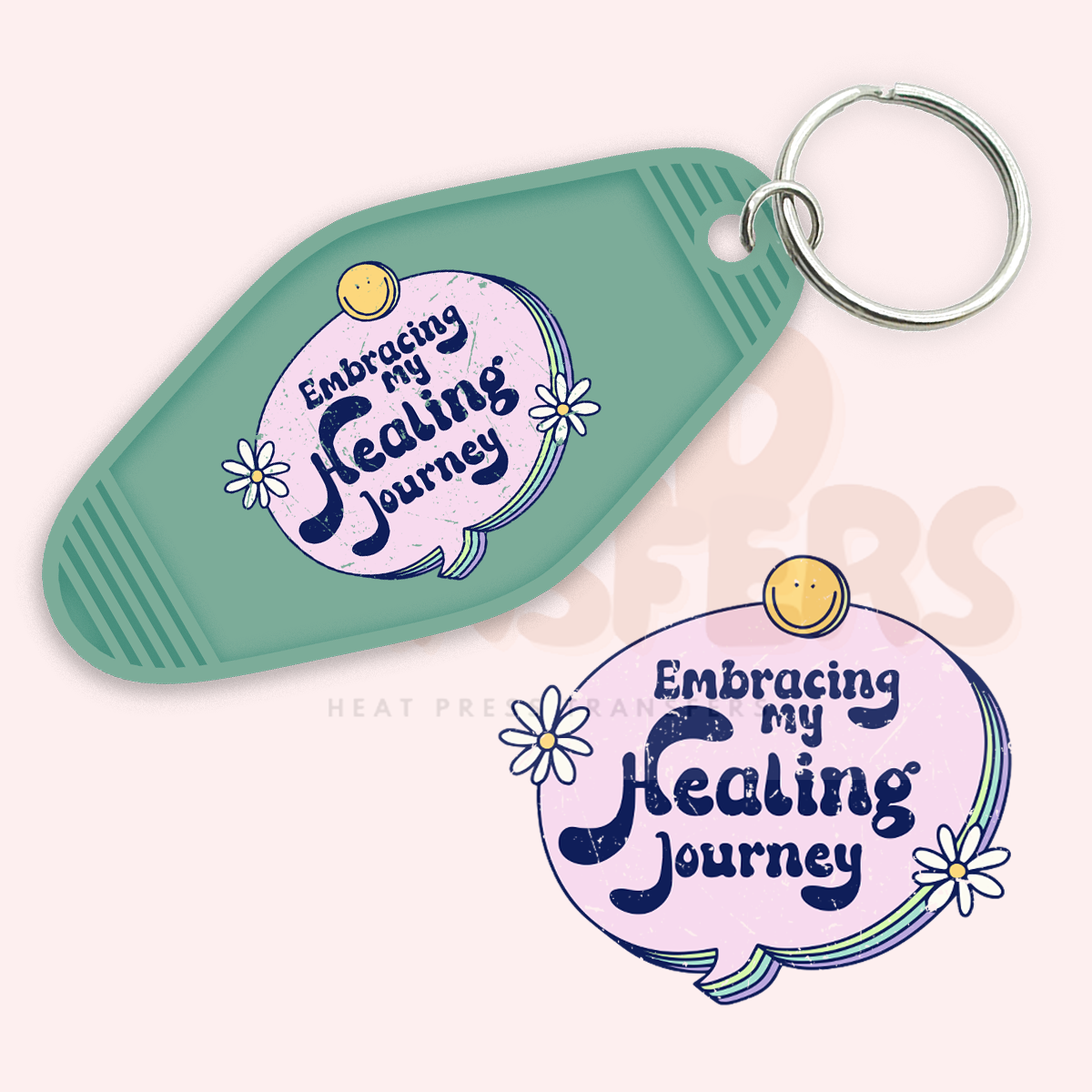 Embracing my Healing Journey UV DTF Motel Keychain Transfer Wild Transfers