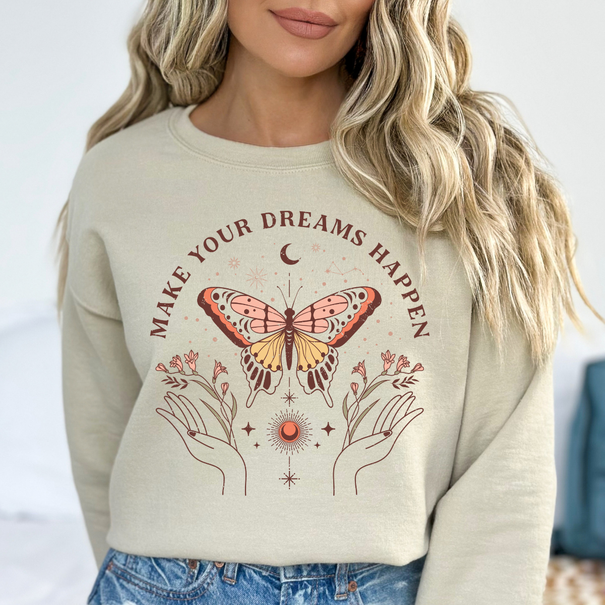 Make your Dreams Happen Butterfly Boho DTF Transfer Wild Transfers