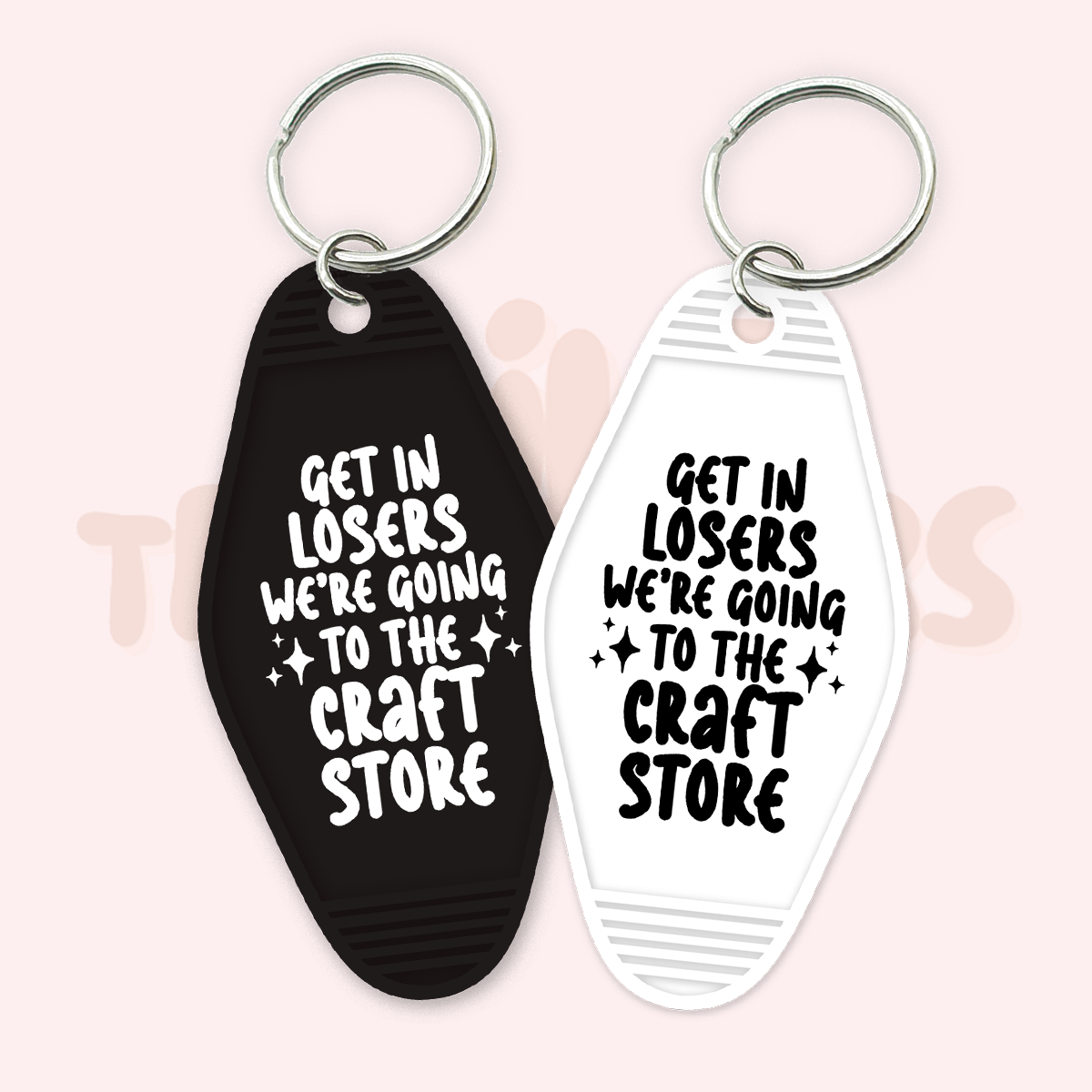 Get in Losers Craft Store UV DTF Motel Keychain Transfer