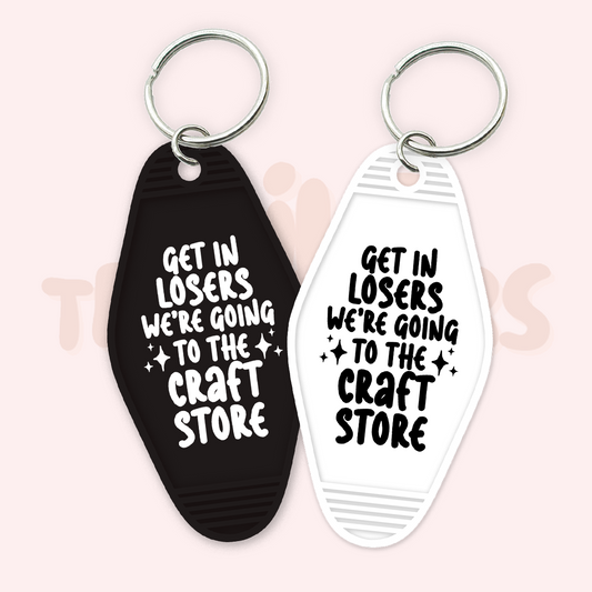 Get in Losers Craft Store UV DTF Motel Keychain Transfer