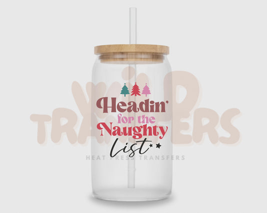 Naughty List UV DTF Single Transfer