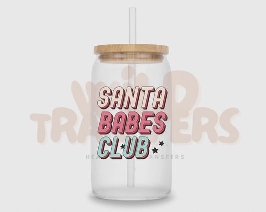 Santa Babes Club UV DTF Single Transfer