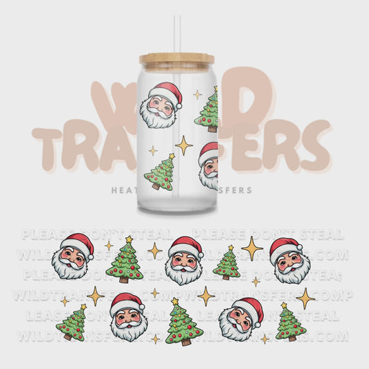 Santa Santa UV DTF 16oz Wrap