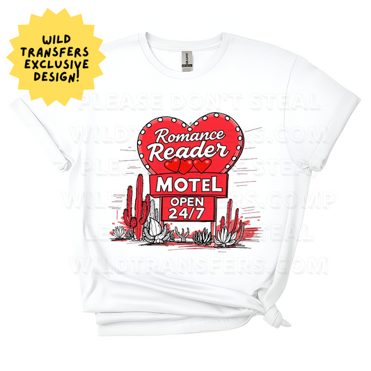 Romance Reader Motel DTF Transfer